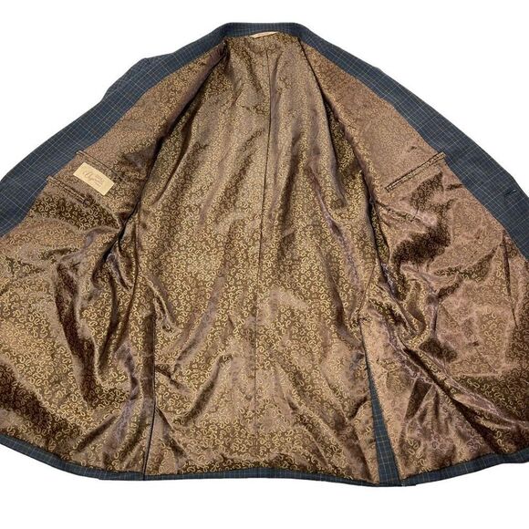 1926 Originals Blazer Mens‎ 42R Charcoal Gray Micro-Checked 2 Button Sport Coat - Picture 4 of 12